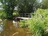 A footbridge over a tributary of the river.