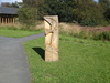 A sculpture outside the Sutton Bank Visitor's Centre.