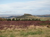 The view from the Captain Cook Monument on Easby Moor towards Roseberry Topping.