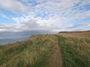 The path along Hunt Cliff.