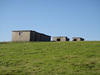 The old radar buildings to the southwast of Ravenscar.
