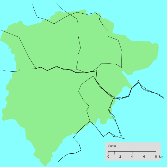 Map of my walks