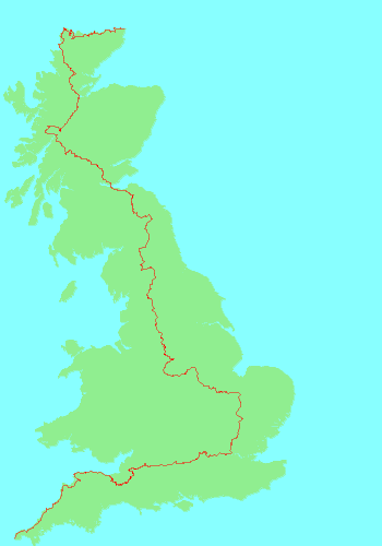 Map of my walks