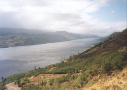 AR13	A view southwest along Loch Ness.