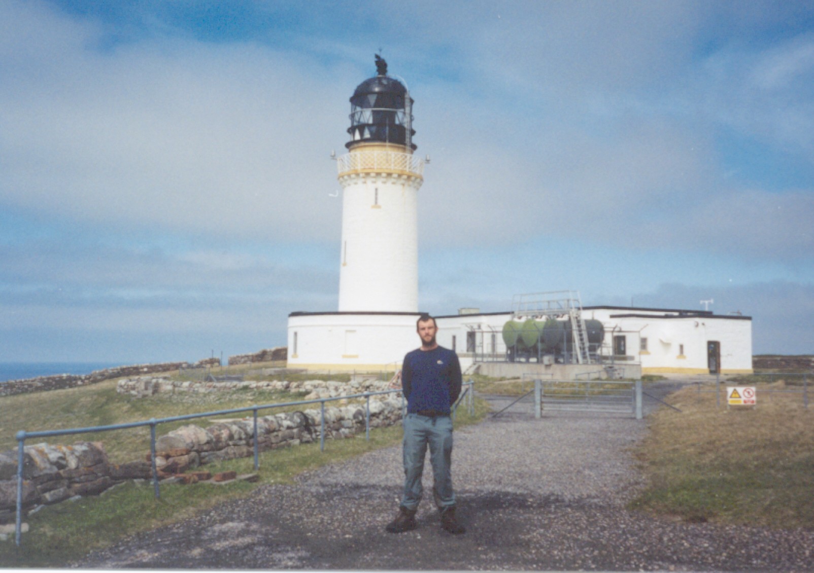Myself standing in front of the lighthouse.