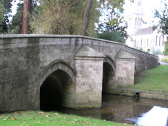 A bridge over a stream in Ketton.