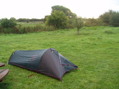 P20068280101	My tent at Rushey Lock.
