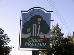 P20071016905	Great Braxted village sign.