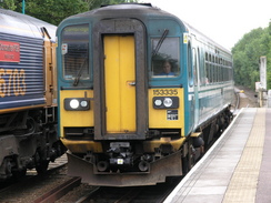 P20077118664	A train at Dullingham station.