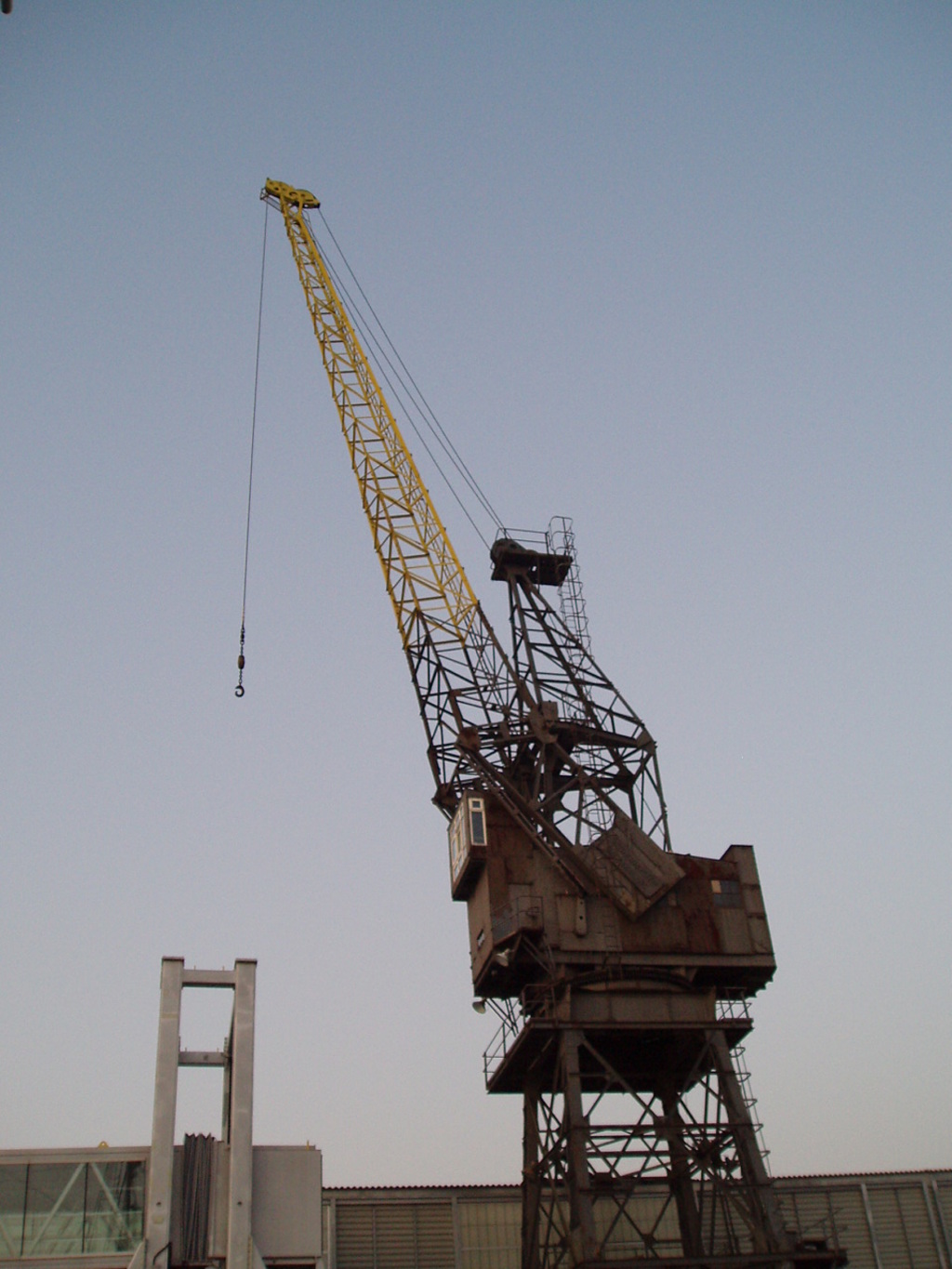 A dockside crane.