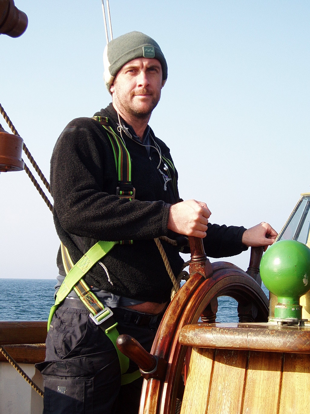 Myself at the helm.