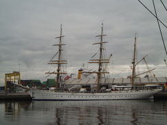 P20089240028	A German sail training ship.
