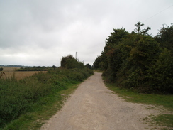 P20099070143	The track leading back towards South Wonston.