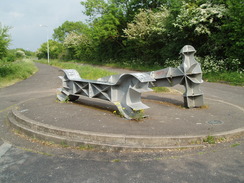 P20105260206	A sculpture by the M5 Avonmouth bridge.