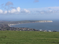 P20112142857	Bembridge Down viewed from Shanklin Down.