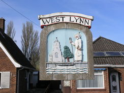 P20113243686	West Lynn village sign.