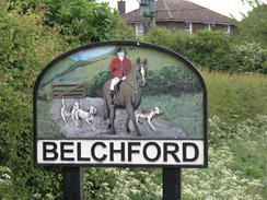 P20115185859	Belchford village sign.