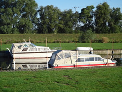 P2011DSC00917	Boats in a marina near Swaffham Lock.