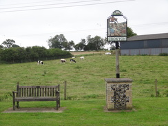 P2011DSC02244	Croxton village sign.