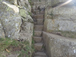 P2011DSC05506	The steps leading up Peel Crags.