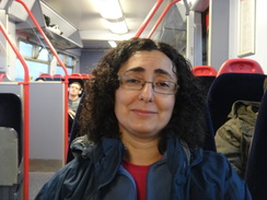 P2011DSC07529	Sencan on the train back to Exmouth.