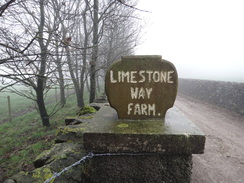 P2011DSC07572	The sign at Limestone Way Farm.