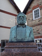 P2012DSC08712	A bust of Potto Brown in Houghton.