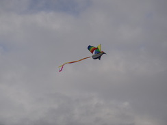 P2012DSC01896	A kite on Walberswick beach.