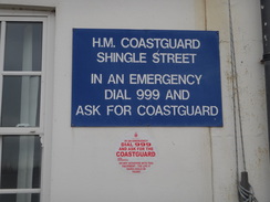 P2012DSC02232	A coastguard sign at Shingle Street.