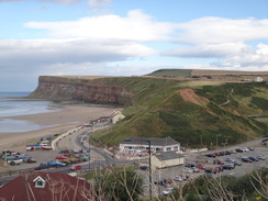 P2012DSC02984	The view along the cliffs east from Saltburn.