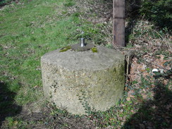 P2018DSC08601	The pedesta of a Blacker Bombard at Downham Bridge.