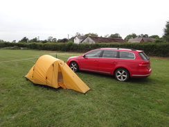 P2018DSC01692	My tent at the campsite in Wrenbury.