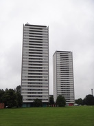 P2018DSC03860	Towerblocks in Kelvinside.