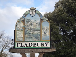 P2018DSC06116	Fladbury village sign.