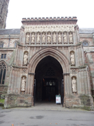 P2018DSC06230	The entrance to Worcester Cathedral.