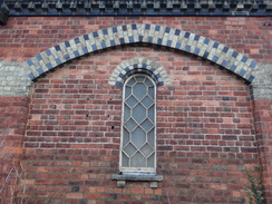 P2018DSC06501	Detailing on the old goods shed at Wellingborough station.
