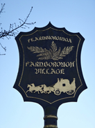 P2019DSC07922	Farnborough village sign.
