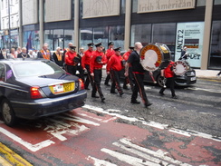P2019DSCF3523	An Orange Order parade in Liverpool.