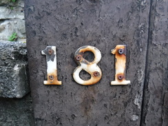 P2020DSCF4647	A house number on Granville Road.