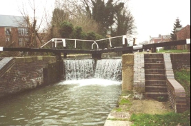 Z23	A canal lock overflowing.