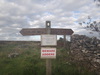 A Cleveland Way fingerpost outside Boltby Forest.