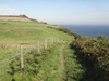 Heading along the cliffs away from Ravenscar.