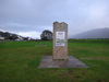 The monument at the start of the Great Glen Way in Fort William.