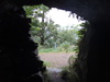 Looking out from the cave.