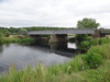 The bridge carrying the Nene Valley Railway over the river.
