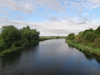 The Great Ouse from the footbridge over the river.
