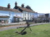 Houses beside the Blyth in Southwold.