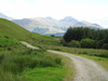Heading along the trail towards Auchtertyre.