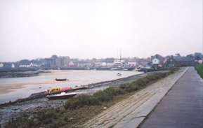AB14	Wells-Next-The-Sea harbour viewed from the floodbank.