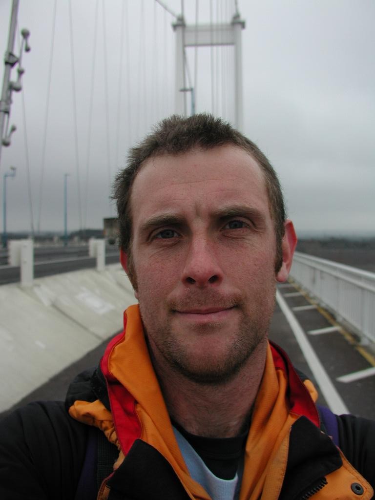 Myself on the Severn Bridge. 